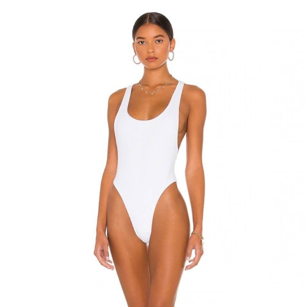 Lover and Friends Revolve Tess One Piece Swim White